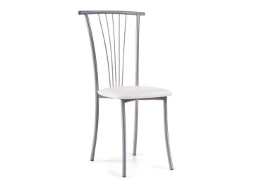 Grigori белый полимер / светлый мусс Стул на металлокаркасе