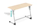 Cтол Sheffilton SHT-T-TN30 г5-7, двухм береза/алюминиевый металлик/серый арт. 1606887