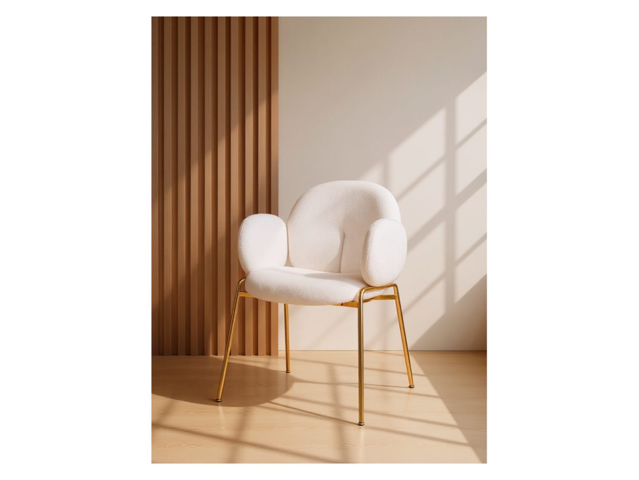 Kalipso white / gold Стул на металлокаркасе