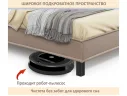 Мягкая кровать Bali 1600 мокко c ортопедическим основанием арт. 1377509