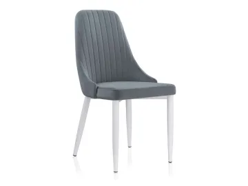 Kora white / gray Стул на металлокаркасе