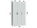 Шкаф Ларс 3-х створчатый 1200 арт. Цб-00027022