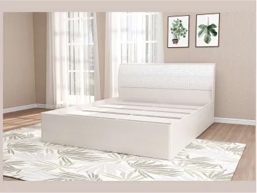 Кэт-6 Бодега/Caiman Белый Кровать 1,6 арт.001-М (Бодега/Caiman Белый)