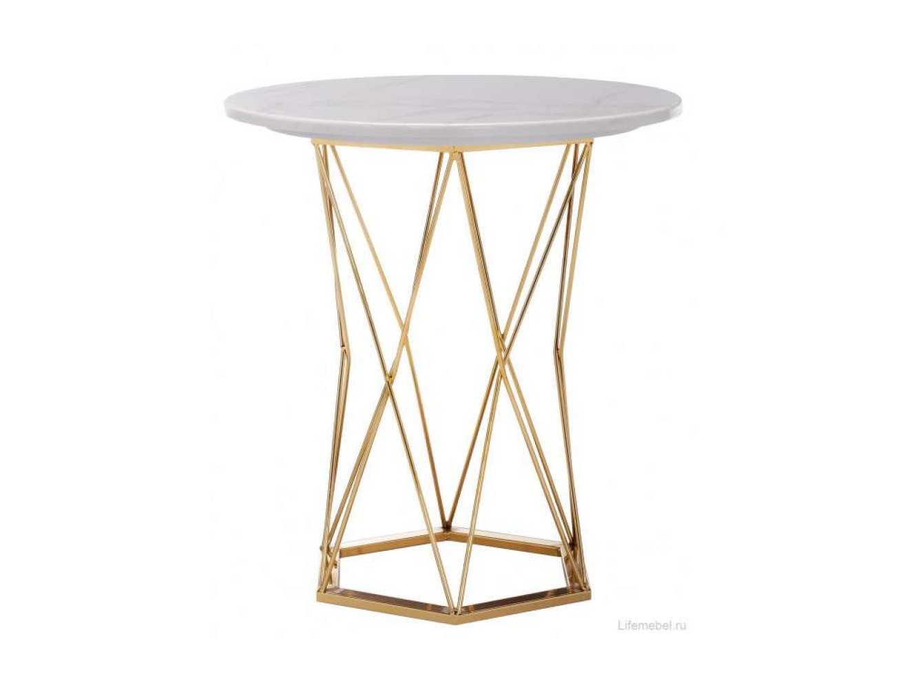 Melan white / gold Стол деревянный арт. 852645