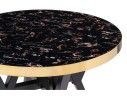 Selina 80х72 black / gold Стол деревянный арт. 987669