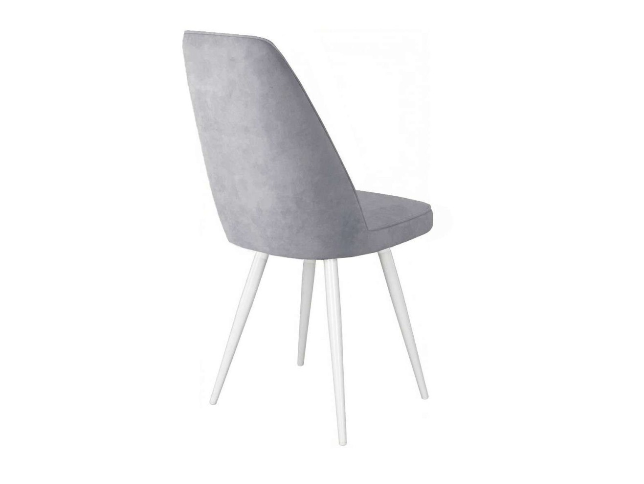 Стул DikLine 327 поворотный B22 GREY, ножки белые