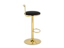 Lusia black / gold Барный стул