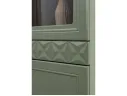 Шкаф-витрина Марион 16.397.01, Дымчатый Зеленый/Олива шагрень арт. 1339563
