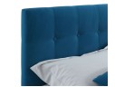 Мягкая кровать Selesta 1200 синяя с подъем.механизмом с матрасом PROMO B COCOS