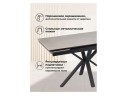 Старлайт 140 (200) х 80 carmen light grey / черный Керамический стол арт. 1338835