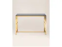 Консоль Stool Group БРУКЛИН 120х40 Стекло smoke/Сталь золото арт. 1598821