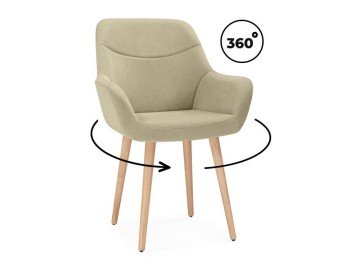 Флюид 360 бежевый (zd 210) / светлое дерево Стул деревянный