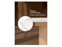 Люмен 140(180)х80 белый с прожилками gilt white / дуб американский Керамический стол арт. 1539757