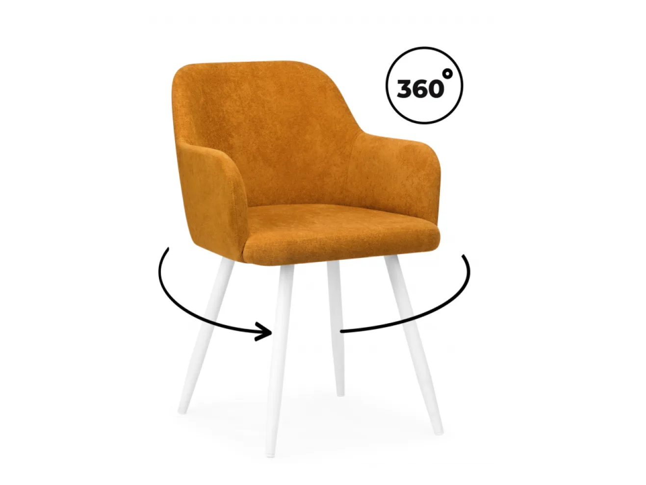 Инфини 360 терракота (ocean 015) / белый Стул на металлокаркасе арт. 1533161