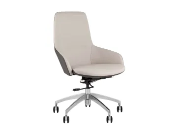 Кресло офисное STOOL GROUP TopChairs Soulo бежевый/серый