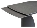 Готланд 160(220)х90х79 ink gray / черный Керамический стол