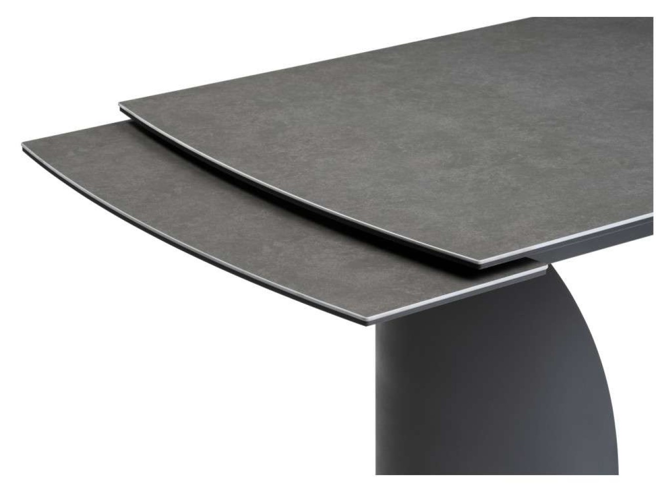 Готланд 160(220)х90х79 ink gray / черный Керамический стол
