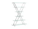 Стеллаж STOOL GROUP Гейт Прозрачное стекло/Сталь серебро арт. 1568217