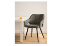 Hera dark gray / black Стул на металлокаркасе