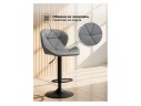 Trio light gray / black Барный стул