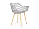 Rikon gray / wood Пластиковый стул