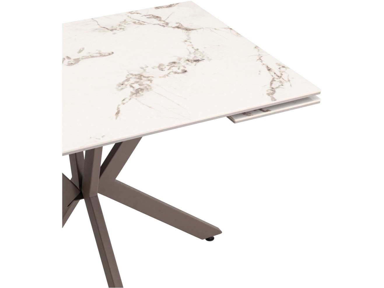 Стол обеденный STOOL GROUP Marmer 120-180/80/76 столешница МДФ16/керамика Капучино