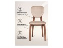 Вакимо ткань tenerife beige / миланский орех Стул деревянный
