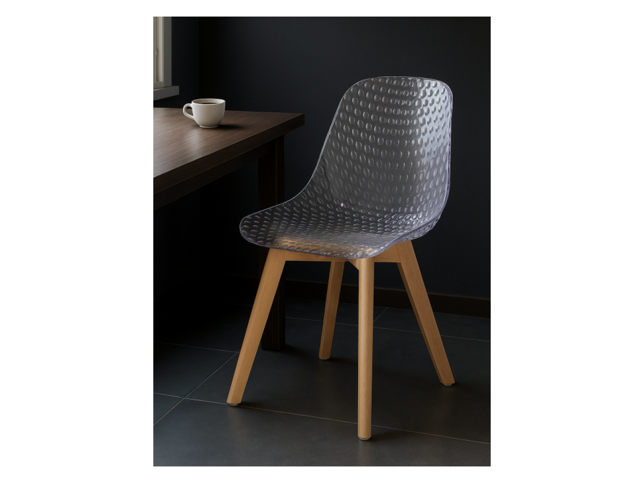 Vart clear / wood Пластиковый стул