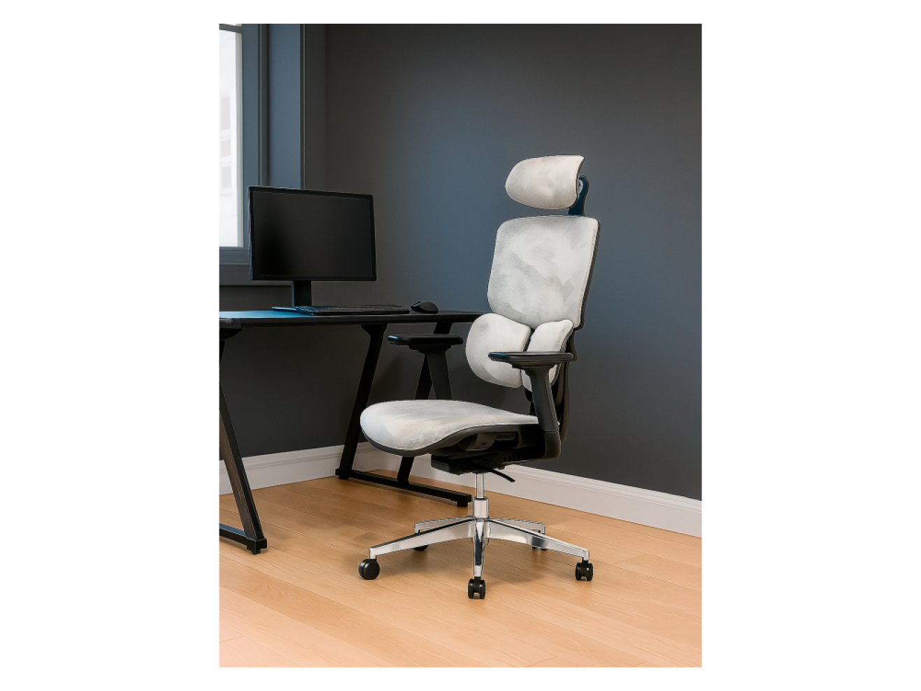 Samur white / black Офисное кресло