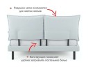 Мягкая кровать Fly 1400 мята пастель с ортопедическим основанием арт. 1246507