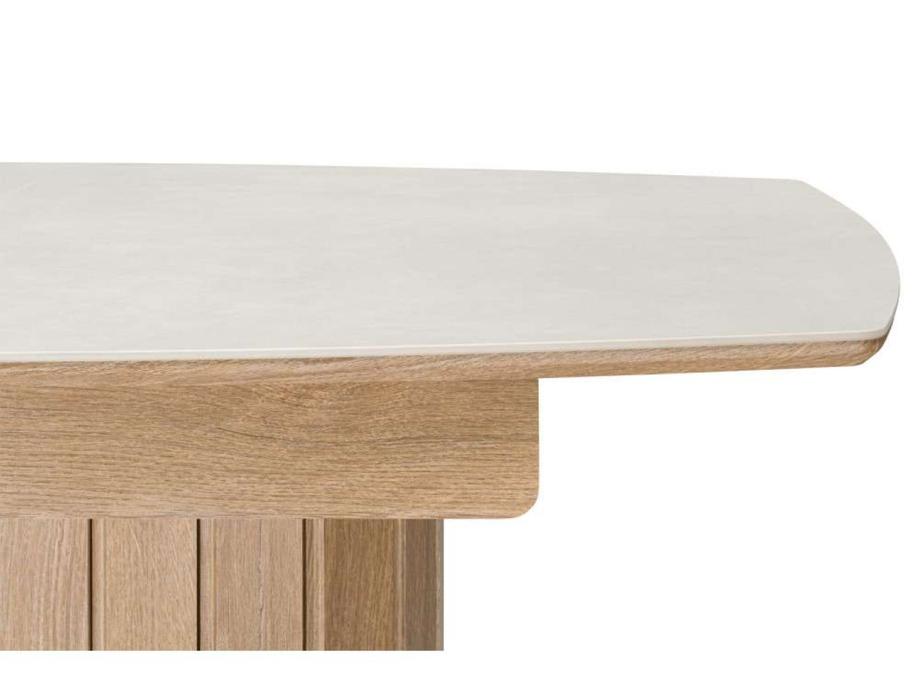 Люмен 140(180)х80 carmen light grey / дуб американский Керамический стол