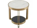 Стол журнальный STOOL GROUP Калисто 55*55 Светлая и темная керамика арт. 1568377