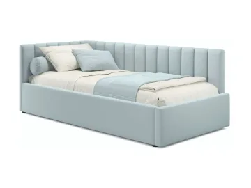 Мягкая кровать Milena 900 мята пастель с подъемным механизмом и матрасом PROMO B COCOS
