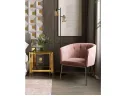 Журнальный столик Stool Group ГЭТСБИ 55х55 Стекло smoke/Сталь золото арт. 1598831