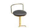 Lusia dark gray  / gold Барный стул