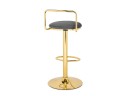Lusia dark gray  / gold Барный стул