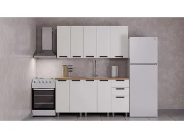 ГК Аленушка 1,6м  Лаванда Молочный/Молочный,скоба черный,сонома