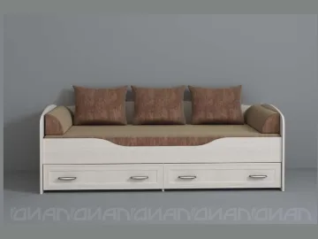 Кровать Колибри 80*190, рамка, Бодега белая