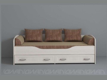 Кровать Колибри 80*190, рамка, Бодега белая