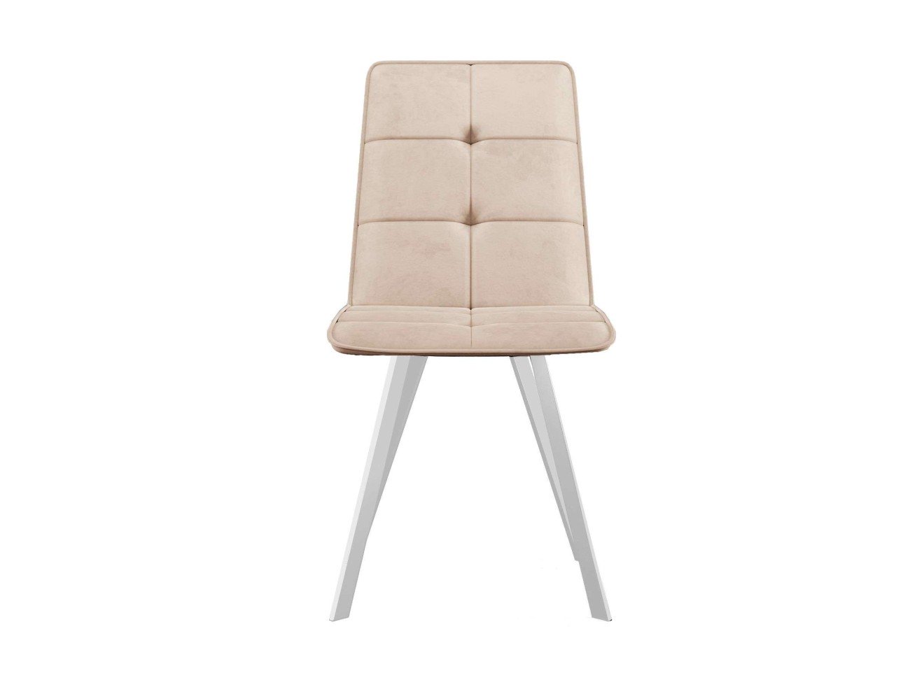 Стул DikLine 280 B03 BEIGE, ножки белые