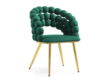 Ball green / gold Стул на металлокаркасе