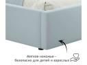 Односпальная кровать-тахта Bonna 900 мята пастель с подъемным механизмом и матрасом PROMO B COCOS арт. 742423