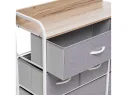 Комод Leset Ноа 7 ящ., Каркас Белый, Светло-серый арт. 897345