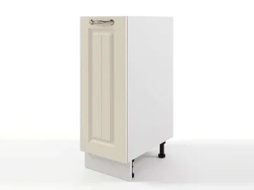 Шкаф напольный Мария 300х820х476 Крем/ Белый
