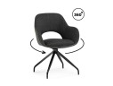 Memfis graphite / black Стул на металлокаркасе