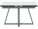 Стол обеденный STOOL GROUP Керас 120-180*80 Snow white, подстолье серое арт. 1568357