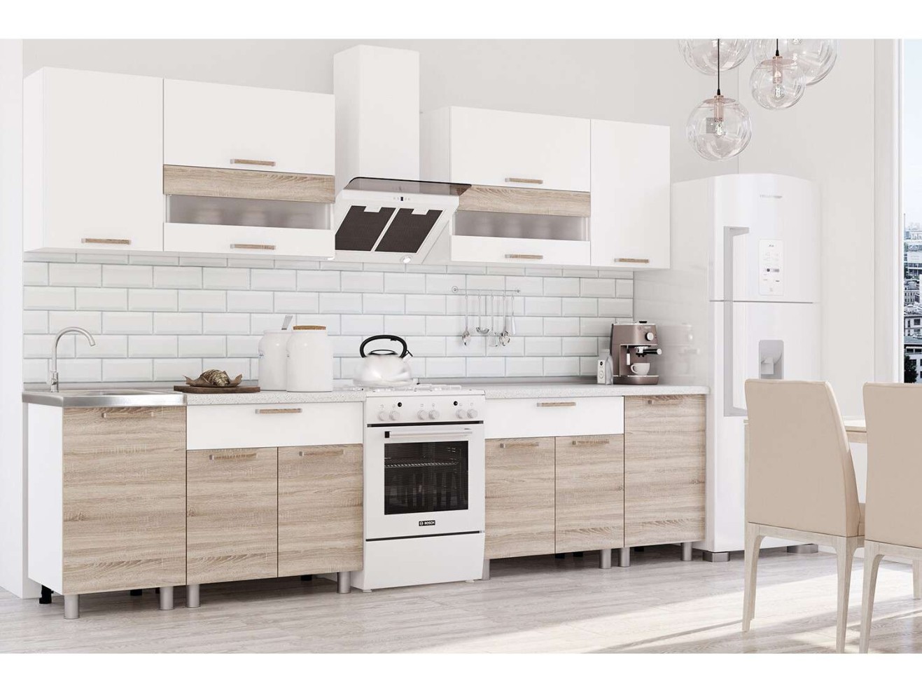 Готовая кухня Айсбери 2.4 м