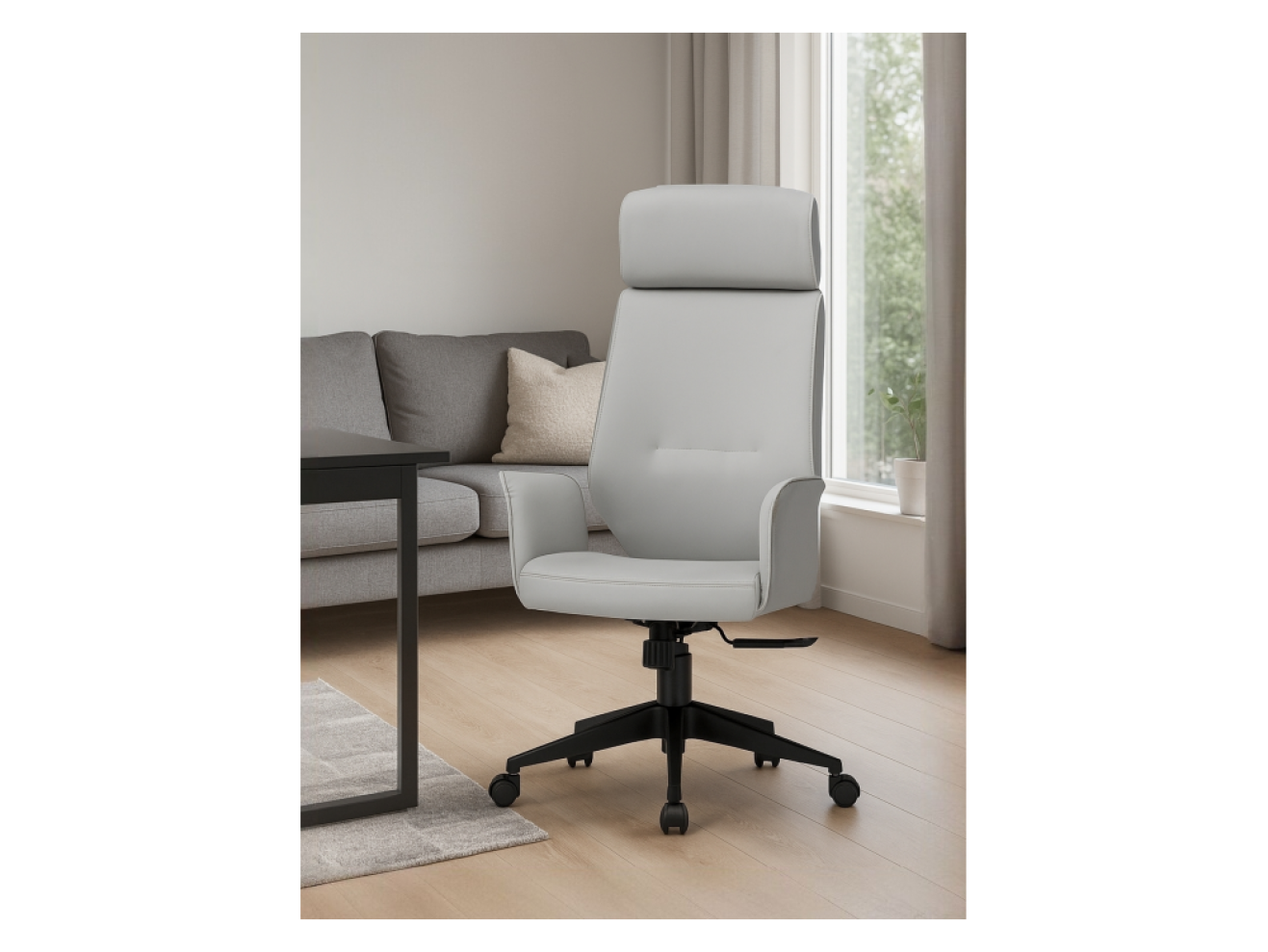 Leo light gray / dark gray Офисное кресло