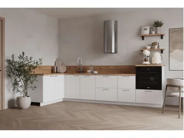 КГ Угловой 1500х3150 (с пм) , Белый софт матовый  Арника РМ в.6