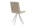 Стул DikLine 230 поворотный B03 BEIGE, ножки белые